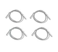 Jpshop Bougie d'allumage plaque de cuisson 4 pièces L 500 mm H35, Acier inoxydable, Charbon de bois, Four à micro-ondes, Four, Electroménager, Acier inoxydable