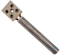 Jpshop Bougie de résistance d'allumage avec pince en céramique L. 80 mm, diamètre 12,5 mm, 250 W pour poêles à granulés Euroflamma, Arce