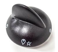 JPshop - Bouton noir plaque Ø6 mm - Moyeu 8 mm compatible avec Rex Electrolux 50251533001