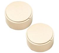 JPshop - Kit 2 boutons argent plaque de cuisson Ø6 mm - Moyeu 3 mm compatible avec Ariston - Indesit - C00111686