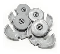 jpshop Kit 4 roues Panier inférieur DX+SX Lave-vaisselle Rex Electrolux