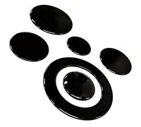 Jpshop Plateaux cuisine plan de cuisson 4 pièces + triple couronne