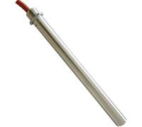Jpshop Résistance d'allumage pour poêle à granulés 350 W avec bride, diamètre 12,5 mm longueur 150 mm (160 mm totaux) pour modèles palazzetti, Olimpia Splendid et autres