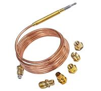 JPshop - Thermocouple cuisinière à gaz 150 cm compatible avec les modèles REX - ELECTROLUX - AEG - 50269742008 + raccords à vis
