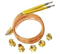 JPshop Thermocouple universel 60 cm pour four et plaque de cuisson avec vis et fixations compatible avec Rex Electrolux AEG 50269742008