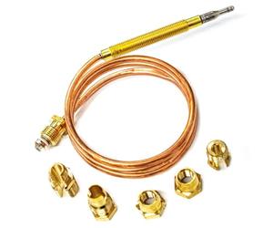 JPshop - Thermocouple universel 60 cm pour four et plaque de cuisson complète avec vis et fixations compatible avec Rex Electrolux AEG 50269742008