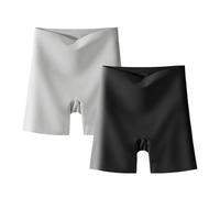 JPSSJGYH sous-vêtements pour Femmes à Taille Haute en Soie glacée avec Effet Gainant et rehaussant Les Hanches, Culotte Amincissante Respirante pour Un Usage Quotidien (2pcs D,Grand)