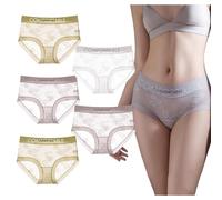 JPSSJGYH Taille Haute Dentelle Shapewear Culottes, contrôle du Ventre (5pcs B,XL:130-150 LB)