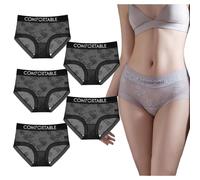 JPSSJGYH Taille Haute Dentelle Shapewear Culottes, contrôle du Ventre (5pcs D,XL:130-150 LB)