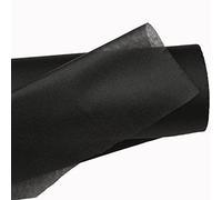 JPstraps - Tissu thermoadhésif pour collage Fliseline Fusible à une face Interface non tissée pour travaux manuels, couture, bricolage, patchwork, réparation, ourlet, rembourrage (noir, 500cm x 100cm)