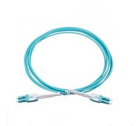 JPVLCNDJ 10 pièces LC fibre optique cavalier uniboot tube 2 core2 haute densité cavalier OM3 multimode double noyau 1M 3 mètres 5M 7M 10M ftth patchcord(LC 50M)