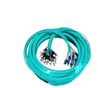 JPVLCNDJ Lot de cavaliers 6/8/12/24 cœurs OM3 LC-FC d'intérieur 10 Gigabit multimode 20m 6C 8C 12C 24C FC-LC, cordon de raccordement à fibre optique aqua P-fiber(12 cores 3m)