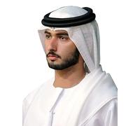 JPXH keffiyeh arabe para hombre turbante écharpe palestine musulmane saoudien arabe agal cheik gorros costume pour homme, blanc, taille unique