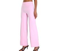 JPXJGT Femmes Pantalon de Yoga Wide Leg Trousers Taille Haute Extensible pour Sport Fitness Jogging (Size:l,Color:rose)