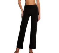 JPXJGT Femmes Pantalon de Yoga Wide Leg Trousers Taille Haute Extensible pour Sport Fitness Jogging (Size:m,Color:noir)