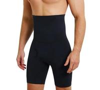 JPXJGT Hommes Gainante Ventre Plat Boxer Taille Haute Gainant Amincissant Sport Body Shaper (Black,XL)