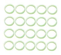 JPXXFM 100pcs brillent les anneaux de doigt noir accessoires de fête au néon pour et les adultes décoration fluorescente pour les festivals et les célébrations de la mode du doigt vert