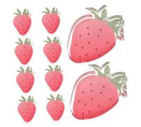 JPXXFM 10pcs Simulation Pendentif fraise aux fraises Fruits Fausses Keychains de fraises Cherry Blossom Hairpins Tassel Hairpins DIY Kits Kits de la pêne