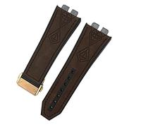 JPXXFM 17 * 27mm Genuine Leather Rubber Silicone Watchband For Big Bang 42mm 441 440 Calfskin Quick Release Watch Strap