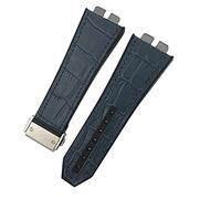 JPXXFM 17 * 27mm Genuine Leather Rubber Silicone Watchband For Big Bang 42mm 441 440 Calfskin Quick Release Watch Strap