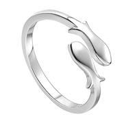 JPXXFM 1pc Creative Ring Fine Craftmansain Silver Ring Chic Chic Women's Dinger Jewelry for Occasions Party Anniversary