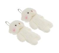 JPXXFM 2pcs minuscule ours en peluche pendante jouets animaux en peluche clés de porte clés mous pour garçons et filles décor de poupée en peluche ours