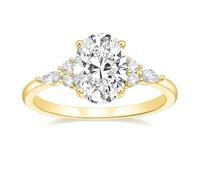 JPXXFM 3CT RING ENGAGNE COUPE CUBIQUE CUBIQUE Zirconie Marquise Round CZ Eternity Maridal Band pour les femmes Taille 3-12, Metal, Cubic Zirconia
