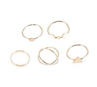 JPXXFM 5pcs ouverts à doigt anneaux Set Vintage Design léger confortable pour les occasions spéciales de l'usure quotidienne