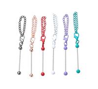 JPXXFM 6pcs Course en perle avec chaîne pour femmes fille colorée en métal portefeuille porte-trèfle accessoire accessoire remplissage de mode accessoires de mode Femmes