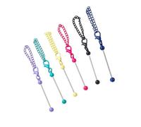 JPXXFM 6pcs Course en perle avec chaîne pour femmes fille colorée en métal portefeuille porte-trèfle accessoire accessoire remplissage de mode accessoires de mode Femmes