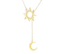 JPXXFM ACCESSOIRES FILLES Collier de croissant de lune en argent sterling en argent sterling pour les femmes et les hommes, le coucher de sorcellerie du soleil et des colliers de croissant de la lune