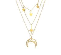 JPXXFM ACCESSOIRES FILLES Collier de croissant de lune en argent sterling en argent sterling pour les femmes et les hommes, le coucher de sorcellerie du soleil et des colliers de croissant de la lune