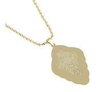 JPXXFM Accessoires pour hommes et femmes traversent les colliers pendants hawaï Micronesia Chuuk Marshall croix des bijoux de chaîne