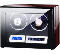 JPXXFM Affichage de l'écran Tactile LCD de Watch Winder Automatic Watcher avec télécommande Éclairage intégré Oreillers de Montre Flexibles pour Hommes Femmes Belles paysages