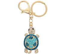 JPXXFM Alloy Turtle Keychain Lightweight Tortoise Key Ring Charm for Women S Bag Pendant and Car Key Holder Stylish Rhinestone Turtle Keyring