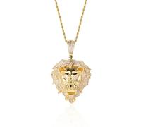 JPXXFM And American Lion Head Pendant, Domineering Pendant Necklace