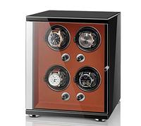 JPXXFM Automatic Watch Winder Box for 1 2 4 6 Watches Flexible Pillow Wood Shell Piano Display Box with Quiet Motor Watch Storage Case