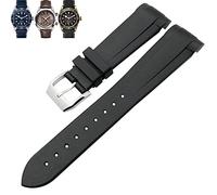 JPXXFM Bande de montre en caoutchouc naturel 20 mm 22 mm spécial pour Tulagos Tulador 1958 39 mm 41 mm Pin de pélagos/boucle pliante Slicone en silicone