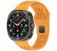 JPXXFM Bande en silicone respirante douce pour Samsung Galaxy Watch 7 Ultra 47mm Sports Loop Bracelet sans lacune pour Galaxy 7 Ultra 47 mm Bands