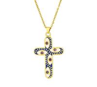 JPXXFM Bijoux à la mode Collier de croix européenne et américaine pour hommes et femmes couleurs d'huile de collier Collier Accessoires Anniversaire de mariage, Saint-Valentin, cadeau d'anniversaire