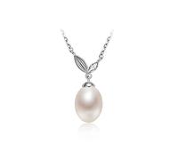 JPXXFM Bijoux/Colliers Collier S925 Chaîne de pendentif de perle en eau douce 7-8 mm bijoux de mode en forme de drop pour petite amie et mère Pendants pour femmes