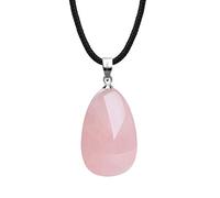 JPXXFM Bijoux/Colliers Natural Pinc Crystal Eye Tear Drop Pendant Collier 16 '' / 18 '' Saint-Valentin Présent les pendentifs pour femmes
