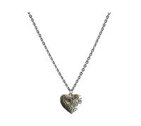 JPXXFM Bijoux/Colliers Titanium Steel Chain personnalisé simple couple Pendre Alliage Pendre Fleur Love Collier Pendentif pour femmes