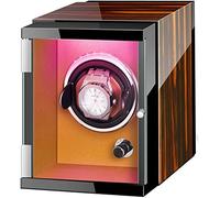 JPXXFM Boîte à Enrouleur de Montre Automatique avec lumières colorées Peinture Piano