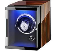 JPXXFM Boîte à Enrouleur de Montre Automatique avec lumières colorées Peinture Piano