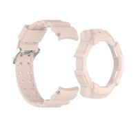 JPXXFM Brotte de boîtier en silicone pour Samsung Galaxy Watch 7 Fit Watch7 40 mm 44 mm Case de protection armure Band de bande de montre 2 en 1
