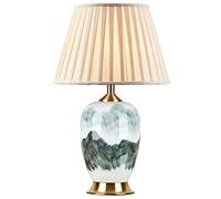 JPXXFM Bureau Grande Table en céramique Orientale Chinoise avec Une Nuance de Forme de Cloche Peinte Chambre de lit de Chevet en Porcelaine en Porcelaine à Chambre de Bureau Table de Bureau