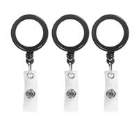 JPXXFM Chaînes clés pour femmes, porte-insigne de 3pcs avec clip de ceinture sublimation Photo badge rétractable bobine