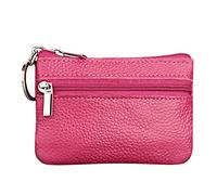 JPXXFM Clé de Portefeuille à Fermeture à glissière pour Sac à Main avec Portefeuille Slim Wallet (Rose Vif, Taille Unique)