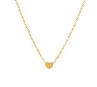 JPXXFM Collier alliage pêche coeur forme 26 lettres pendantes clavicules chaîne dames adore les accessoires courts collier